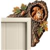 Generico Decor Angolo Porta Cavità Albero, Ornamento Angolo Porta Animali Legno | Decorazione Cornice Porta Animaletti Bosco Legno, Carinos Ornamento Angolare Tronco Albero, Per Arredamento Casa