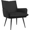 vidaXL Poltrona Nero Similpelle
