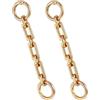 Thinp 2 prolunghe per borse dorate, catene di prolunga in metallo, per borse (120 mm)