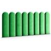 Muralo Pannello Imbottito da Parete Magic Velvet - 30x100 cm, Verde | Cuscino da parete trapuntato in velluto, effetto 3D, montaggio a parete con colla, ideale come testiera del letto o schienale
