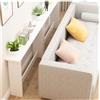 NJDQFA Consolle, tavolino da Divano Alto 65 cm, consolle con Struttura e Traverse rinforzate, Adatta per Soggiorno, Camera da Letto e Ufficio,Bianca,120 * 15cm/47.2 * 5.9″