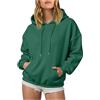 Generico Felpa Donna Ampia Hoodie Zip, Coulisse, Tasche Laterali