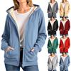 HAOLEI Felpa Donna con Cappuccio Foderata in Pile - Autunno Inverno Primavera Sci Montagna Unisex - Manica Lunga Hoodie Caldo in Soffice Pile Morbido Comfort Outdoor Jackets (Multicolore,S-6XL)