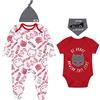 sarcia.eu Completo per Neonati, Colore Rosso-Bianco Batman, Oeko-Tex