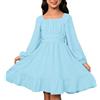 Générique Abito da ragazza chic principessa cerimonia matrimonio floreale senza maniche bambino vestiti cotone estate moda compleanno casual traspirante morbido uscita A16