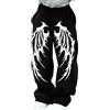 DDDMOISHOP Y2K Pantaloni Baggy Uomo Pantalone Nero Gotico Pantaloni Palestra Uomo, Tessuto Leggero Traspirante per Estate e Casa