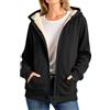 HAOLEI Felpa Donna con Cappuccio Foderata in Pile - Autunno Inverno Primavera Sci Montagna Unisex - Manica Lunga Hoodie Caldo in Soffice Pile Morbido Comfort Outdoor Jackets (Multicolore,S-6XL)
