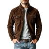 Oanviso Giacca da Uomo in Velluto a Coste Retro Giubbotto | Bomber Jacket,Maniche Lunghe,Giubbotto Cowboy,Slim Fit,Hip Hop,Moda,Streetwear,Vintage,Primavera,Autunno,Trucker Giacca