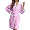 Generico Vestaglia Donna Invernale Vestaglia Pile Donna Con Zip Da Camera Calda Accappatoi E Vestaglie Lana Elegante Accapatoio Corta Ragazza Di Lunga Abbigliamento Donne Xs Accappatoio Rosa Pail In Xxl
