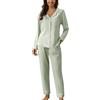 Uwdiohq Da Donna Casual con Risvolto E Bottoni, Due Pezzi, A Maniche Lunghe, Stampa Pigiami Interi 12 Anni Pigiama Cotone Lungo Bottoni Davanti Cotton Pjs for Women Sets Allattamento Invernale