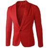 Generisch Top di moda casual uomo bottone cappotto vestito uomo vestibilità slim fascino uomo cappotti & giacche