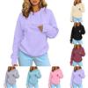 HofeUodo Felpa Porta Gatto, Felpa Donna Con Cappuccio Manica Lunga Hoodie Pullover Porta Animali Per Gatti E Cani Oversize Sportiva Classico Felpe Con Tasche Leggero Autunno Invernale