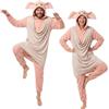 Get Trend Harry Potter Onesie Erwachsene, Fleece Ganzkörperanzug Pyjama | Dobby e Edvige con Cappuccio, Costume Jumpsuit Donna e Uomo con Dettagli 3D, Tasche, Pigiama Lungo, Idea Regalo per Adulti