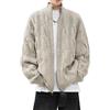 Générique Maglione di Lana da Uomo Cardigan Basic invernale Caldo Giacca Sportiva Casual per la Transizione Autunno Cardigan Oversize in Maglia Preppy Abbigliamento Streetwear Uomo Y2k