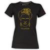 Blasfemus T-Shirt Donna - Frida Kahlo Ufficiale Stile Line Art Oro