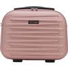 WITTCHEN Skyspeed Line Valigia cosmetica da viaggio Valigia rigida in ABS Borsa da toilette Valigia cosmetica Tracolla da donna Tracolla elastica per bagagli Rosa Chiaro