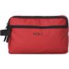 KCB Beauty case KCB Skid, design funzionale e pratico, organizzazione toilette e accessori, ideale per viaggi, maniglia di trasporto laterale, 100% vegano, rosso, 18 x 28 x 9 cm, Minimalista