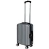 LEONARDO the brand with the elephant Hig Leonardo® Valigia da Cabina Paris | Trolley Rigido 18 Pollici con Doppie Ruote | Valigia 30 Litri con Serratura a Combinazione | Materiale ABS Leggero | Valigia da Viaggio per 30kg | Argento