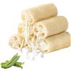 Galenecx 6 Pezzi Loofah, Luffa Naturale, Spugna di Luffas Riutilizzabile, Spugne Naturali di Luffas Multifunzionale, Spugna Luffa, per Fare Il Bagno, Lavare Piatti, Pulire La Cucina