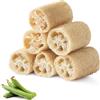 flintronic 6 Pezzi Spugna Doccia, Spugna Luffa Naturale, Loofah Sponges per Esfoliazione Corporale