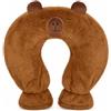 Thryvix Borsa Acqua Calda 1L a Forma di U, con Rivestimento Morbido in Peluche In Gomma Naturale, Sfoderabile e Lavabile, per Collo, Spalle e Schiena, Donne e Adulti