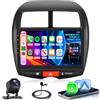 Hodozzy Autoradio 2 Din per Citroen C4 2007-2013/ Mitsubishi ASX 2010-2016 | 10 Pollici IPS Touchscreen Radio per Peugeot 4008 2012 con CarPlay Wireless Android Auto, Bluetooth, DSP, FM/RDS, USB, SWC