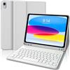 JADEMALL Tastiera per iPad A16 11 Generazione 11 2025/10 Generazione 10.9 2022 | Italiano QWERTY Tastiera Bluetooth Magnetica Staccabile con Portapenna per iPad A16 11/10 Generazione, Grigio chiaro