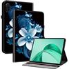 Generico DayQiQiPu Custodia per Honor Pad X8b NDL2-W09, NDL2-L09 (11,0 Pollici) Flip Copertura Protettiva in PU pelle Motivo dell'orchidea, con Slot per Schede e Supporto, Caso Multi-Funzionale 05