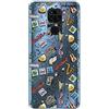 dakanna Custodia Compatibili con [ Xiaomi Redmi Note 9 ] Sfondo Trasparente con Disegni [ Pattern Strumenti Musicali con Frase ] in Morbida Silicone TPU Flessibile, Shell Case Cover in Gel