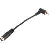 Buachois Cavo da 4 Pin a RCa, Cavo Video da 4 Pin Femmina a RCa Maschio da 90 Gradi, Connessione Mini Din Plug And Play E Cavo Adattatore Per Trasmissione del Segnale Per PC, Computer, Videoproiettore