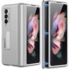 COQUE Custodia per Galaxy Z Fold 3 5G, Magnetic hinge all-inclusive phone case, Cover Pieghevole per Telefono Samsung Galaxy Z Fold 3 5G-D'argento