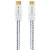Oniverse Cavo HDMI 2.1-8 K, ad alta velocità, 3 m, nylon intrecciato, velocità di trasmissione 48 Gbps, compatibile con PS4, PS5, Switch 2, PC, TV