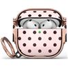 Maxjoy Custodia per AirPods 5 e AirPods 4, con doppia chiusura sicura, da donna | Custodia protettiva per Apple Air Pods 5/4, antiurto, per ragazze, con moschettone