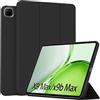 QJONSIU Cover per Honor Pad X9 Max, Morbido TPU, Ultra Sottile, Black | Protezione Anturto, Funzione di Supporto, Attivazione/Disattivazione Automatica, Antimpronta, Antigraffio