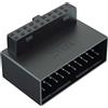 Kirunvia Adattatore USB 3.0 Interno Angolo Retto 90° 19/20 Pin Maschio Femmina PC | Velocità 5 Gbit/s, USB 3.1/3.2 Gen 1, Design L, Plug and Play, Gestione Cavi, Antipolvere, Flusso Aria, Case Stretti