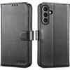 LENSUN Cover in Pelle Vera per Samsung Galaxy A56- Nero | Cover in Vera Pelle [RFID Blocking] Libro con Portafoglio Chiusura Magnetico Flip Custodie Cuoio