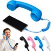 Generic Ricevitore telefonico retrò con microfono e altoparlante per telefoni | Cornetta del telefono di tipo C, ricevitore portatile del telefono cellulare della spina del cavo dell'annata, stile fisso