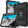 Lunivop Custodia per tablet compatibile con iPad Air 11 (M4 2026 M3 2025 / M2 2024) 5/4 ° 2020 10,9 '' con pellicola protettiva integrata portapenne/supporto/tracolla copertura resistente nera