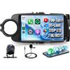 Rimoody Autoradio per Toyota Yaris 2012-2017 Senza Fili Carplay Android Auto You-Tube Vi-Link Bluetooth FM/RDS DSP EQ, 9 Pollici Touchscreen Radio Mirror Link USB/AUX/MIC SWC Telecamera Posteriore