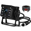 Kairiyard Telecamera posteriore impermeabile con 8 LED per visione notturna | 1080P 8 LED impermeabile con cavo da 5 m a 4 poli per auto, bus, camion, caravan, camper, 12 V