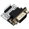 diustou RS232 TTL Serial Converter RS232 to TTL Interconvertor 3.3/5V Power Supply SP3232 Chip DB9 Connector with Multiple Function Indicators (RS232 to TTL-DB9 Male Connector)