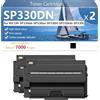 CFDFDA SP330DN Cartuccia Toner di Ricambio Compatibile per RICOH SP330dn SP330sn SP330H SP330sfn SP330L Stampanti, Resa Elevata 7000 Pagine, Facile da Installare,Black-2 pack