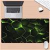 fghgbf Tappetino per Mouse Gaming XXL 1200x600x3mm,Sottomano Scrivania Grande Base Gomma Antiscivolo Bordi Cuciti,Ampio Tappetino per Tastiera PC Laptop Casa Ufficio (Geometria Verde)