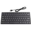 Akozon Tastiera araba in lingua piccola, interfaccia mini USB Tastiera araba portatile cablata Muto ultra sottile per computer desktop Notebook ultra sottile 78 tasti portatile professionale durevole