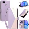 Generico DayQiQiPu Custodia per Xiaomi Redmi 6/Redmi 6A (5,45 Pollici) Cover in Pelle PU con Colori Dopamina Custodia a Portafoglio Ribaltabile Antiurto Caso con Cinturino da Polso, Viola
