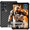 OUKITEL RT11 5G Rugged Tablet,10000mAh Tablet Impermeabile, 24GB RAM+128GB | 1TB TF Tablet Rugged, 8 Rugged Tablet PC, Android 16 Tablet Robusto, 5G Dual SIM/NFC/Gemini AI/GPS/OTG