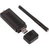 Srliya Scheda di Rete Wireless con Chipset AR9271, Antenna 2DBI Rimovibile, Adattatore WiFi USB per Computer TV, Scheda di Rete Wireless AR9271 Nera, Materiale Guscio in ABS, Accesso a