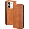 GOKEN Cover per Xiaomi Redmi Note 17 Pro Max | Portafoglio in Pelle Sintetica con Calamita, Silicone Interno Antiurto, Custodia Libro Flip Magnetica con Stand -Marrone