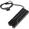 Elprico Dissipatore di Calore M.2 Cooler 2280 SSD con Ventola di Raffreddamento PWM, Dispositivo di Raffreddamento SSD M.2 2280 in Lega di Alluminio e Rame per PC da Gioco