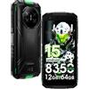 DOOGEENEXT Fire 3 4G Rugged Smartphone, 8350mAh, 5.5 HD+ 90Hz Cellulari, Octa-core | 13MP+8MP Telefono Robusto, 12GB+64GB(2TB SD), Dual 4G/Wi-Fi/FM/OTG/NFC/GPS/Bussola/Lente d'ingrandimento/Altimetro/IP68/IP69K